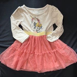 Minnie Mouse dress with sparkly tulle skirt